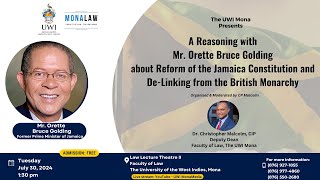 A Reasoning with Mr Orette Bruce Golding About Reform of the Jamaica Constitution [upl. by Havard]