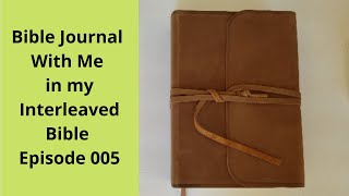 Interleaved Bible  Bible Journal With Me  Episode 005 [upl. by Ahsatniuq500]