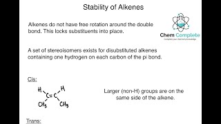 Stability of Alkenes [upl. by Riaj771]