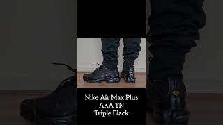 BEST ALL BLACK PAIR 😍😍😍 NIKE AIR MAX PLUS AKA TN TRIPLE BLACK [upl. by Smart]