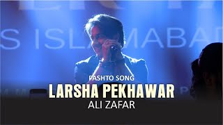 Larsha Pekhawar  Ali Zafar  Live Performance  Eyecomm Studio [upl. by Mikkanen]