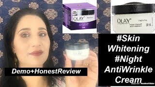 Olay NightAnti WrinkleCreamReviewDemoSkinWhiteningAnti Wrinkle Night CreamOlay cream [upl. by Andrej]