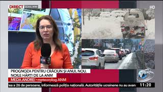 Prognoza meteo pentru Crăciun şi Anul Nou [upl. by Annauqaj]