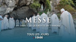 Messe de lAssomption de la Vierge Marie depuis Lourdes  15082024 [upl. by Kaylil408]