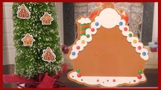 Crée ta Maison en Pain dEpices Activités de Noël pour Enfants Ornements Autocollants [upl. by Suirtimid]