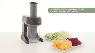 Hamilton Beach 3in1 Electric Vegetable Spiralizer amp Slicer [upl. by Cristine]