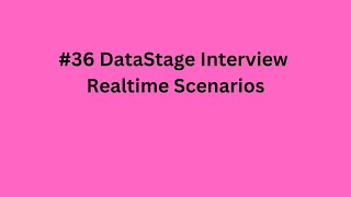 36 DataStage Interview Realtime Scenarios Working with Mapping Sheet in Realtimedatastagetraining [upl. by Theo180]