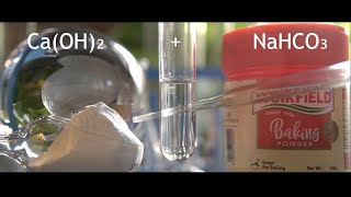 Double displacement of NaHCO3  CaOH2  Precipitation reaction [upl. by Cristiano730]