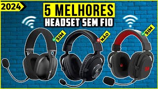 Os 5 Melhores Headset Sem Fio Headset Bluetooth De 2024 [upl. by Inaffit]