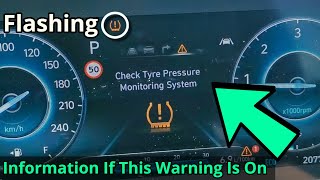 Flashing TPMS Light On Dash  Check Tyre Pressure Monitoring System  Hyundai [upl. by Nivlen]