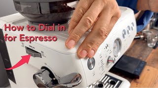 Breville Barista Express Impress How to Dial in Intelligent Dosing [upl. by Babita]