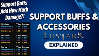 Lost Ark Explained Support Buffs and Accessories [upl. by Amzu854]