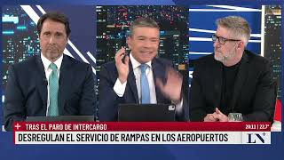 Desregulan el servicio de rampas en los aeropuertos quotEl pase 2024quot entre Feinmann y Pablo Rossi [upl. by Arayc]