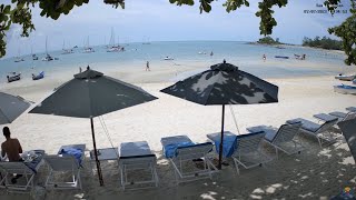 🔴 Bay Beach Resort Xtra  Choeng Mon Beach  Koh Samui  Thailand  Live Beach Webcam  2160p 4K [upl. by Bible]