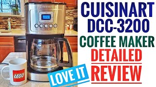 DETAILED REVIEW Cuisinart DCC3200 Perfectemp Coffee Maker 14 Cup Programmable LOVE IT [upl. by Boynton]