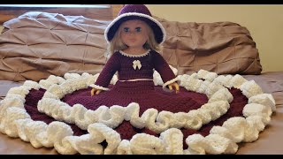 Crochet Bed Doll Dress  How to crochet a Bed Doll Dress  Crochet Doll Dress [upl. by Adur197]