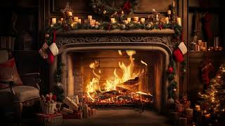 Warmth Of Christmas  Fireplace Sleep Aid For Instant Coziness  Fireplace Burning [upl. by Inatsed]