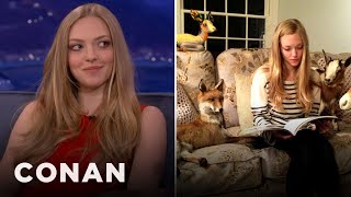 Amanda Seyfried Has A Growing Taxidermy Collection  CONAN on TBS [upl. by Sordnaxela447]