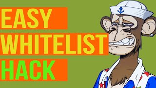 Heres How To Get Onto Any NFT Whitelist With This Hack [upl. by Hill]