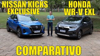 Comparativo Nissan Kicks Exclusive x Honda WRV EXL [upl. by Nereids]