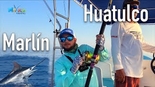 PESCA de MARLIN Huatulco Mexico  FISHING OFFSHORE MARLIN [upl. by Ricki]