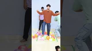 Dont pop the balloon challenge🤣funny shortsubscribe [upl. by Aimil]