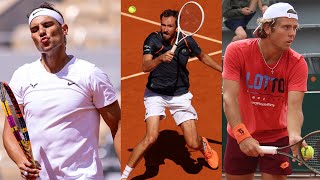 Nadal vs Medvedev and Nadal vs Kovacevic TWO Practice Matches in ONE Training  RolandGarros 2024 [upl. by Enecnarf]