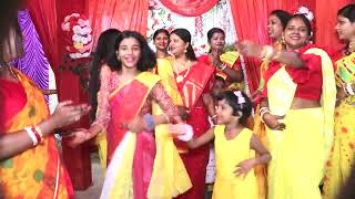 বরণ ডালা সাজা  boron dala saja  Arundhati  Bengali Song Dance Video  Wedding dance [upl. by Annas104]