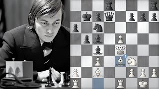 Chess masterpieces 2 brilliant Anatoly Karpov 2540 vs Viktor Korchnoi 2670 Leningrad Russia 1971 [upl. by Atterehs]