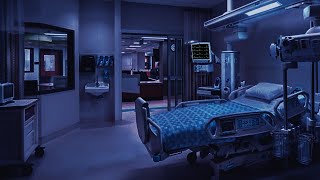 Hospital Intensive Care Unit Background Noise  ICU Room Sounds Heart Monitor IV Pump Ventilator [upl. by Aytak377]