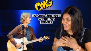 FIRST TIME REACTING TO  Tim Hawkins  Inappropriate Wedding Songs  so hilarious 😂 [upl. by Wartow]