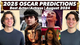 2025 Oscar Predictions  Lead Actors  August 2024 [upl. by Magdala944]