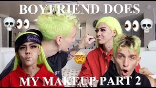 BOYFRIEND DOES MY MAKEUP GONE WRONG [upl. by Hollis744]