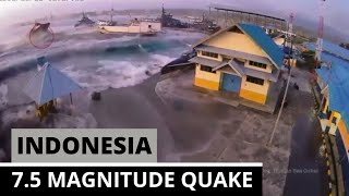 M 75 Earthquake amp Tsunami Hits Palu Indonesia Compilation Part 2  Sept 28 2018  Gempa Palu [upl. by Trebloc777]