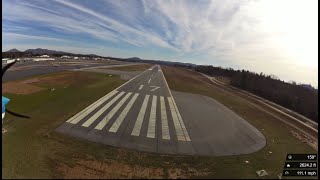 Gwinnett CountyBriscoe Field Airport to Asheville Regional Airport Full Flight [upl. by Sennahoj]