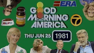 ABC Network  Good Morning America  WLS Channel 7 Last 90 Minutes 6251981 ☀️ [upl. by Annoynek]