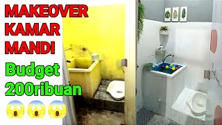 Makeover Kamar Mandi Kontrakan Dari Jorok Banget Jadi Super Estetik  Biaya Cuma 200ribuan [upl. by Suirada]