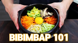 How to Make Bibimbap amp Dolsot Bibimbap Korean Rice Bowl [upl. by Dorise]