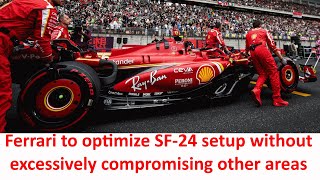 Ferrari evaluates lowtemperature SF24 setup to avoid tire issues in Silverstone  F1 British GP [upl. by Gerald743]