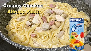 Creamy Alfredo Pasta  Chicken Alfredo Fettuccine Pasta Recipe  Easy Pasta Recipe [upl. by Bresee]