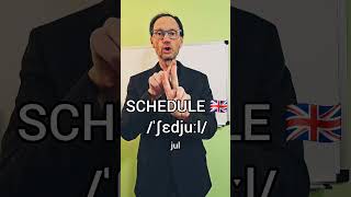 Pronounce SCHEDULE in BRITISH English 🇬🇧 😉👉 english hablaingles englishaccent [upl. by Aridan609]