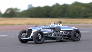 Napier Railton on the Top Gear Circuit at Dunsfold Wings and Wheels 2014 [upl. by Otreblada861]