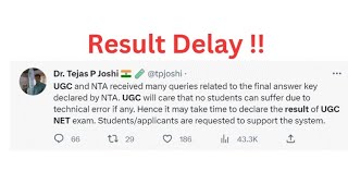 Result Delay 💔 UGC NET Result 2024 Live Result and Cut Off Out ugcnetntanicin [upl. by Leonsis]