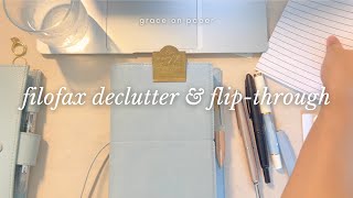 Filofax declutter amp flip through video  graceonpaperandfarms 🌲 [upl. by Reemas]