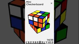 mini checker board pattern  how to make a checkerboard pattern  checkerboard pattern rubikscube [upl. by Adnahcir]