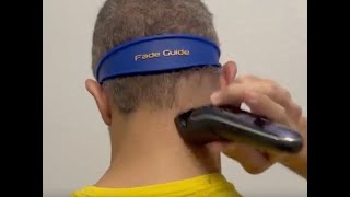 Easy Men’s Haircut Tutorial  EASY DIY Fade Haircut with HandsFree Fade Guide amp Adjustable Clippers [upl. by Ariom]