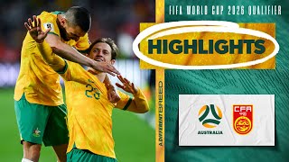 Australia v China PR  Highlights  FIFA World Cup 2026 Third Round Qualifier [upl. by Kacey]