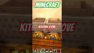 Minecraft How to build Kitchen Stove  Tutorial shorts [upl. by Nylecsoj]