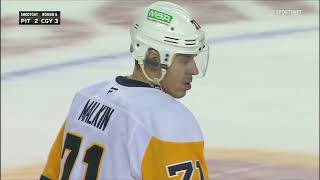 Evgeni Malkin misses crucial shootout vs Flames 22 oct 2024 [upl. by Aerdnak]