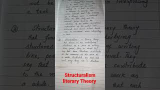 Structuralism literary Theory [upl. by Asyal]